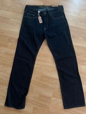 Men’s Y2K American Eagle Outfitters Original Straight Dark Rinse Jean 30/32